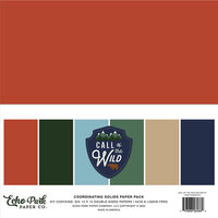 Echo Park - Call Of The Wild Collection - 12 x 12 Paper Pack - Solids