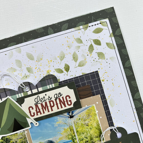 Echo Park - Call Of The Wild Collection - 6 x 6 Stencils - Forest Leaves