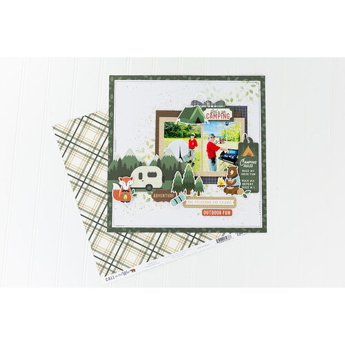 Echo Park - Call Of The Wild Collection - 6 x 6 Stencils - Forest Leaves