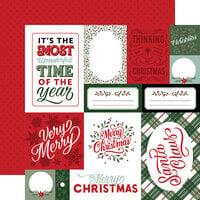 Echo Park - Christmas Salutations No. 2 Collection - 12 x 12 Double Sided Paper - Multi Journaling Cards