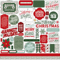 Echo Park - Christmas Salutations No. 2 Collection - 12 x 12 Cardstock Stickers - Elements