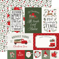 Echo Park - Christmas Time Collection - 12 x 12 Double Sided Paper - 4 x 6 Journaling Cards