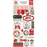 Echo Park - Christmas Time Collection - Chipboard Embellishments - Phrases