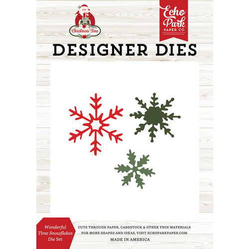Echo Park - Christmas Time Collection - Designer Dies - Wonderful Time Snowflakes