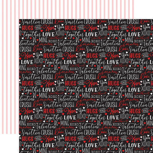 Echo Park - Cupid and Co. Collection - 12 x 12 Double Sided Paper - Love Words