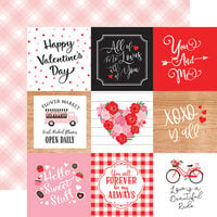 Echo Park - Cupid and Co. Collection - 12 x 12 Double Sided Paper - 4 x 4 Journaling Cards