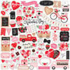 Echo Park - Cupid and Co. Collection - 12 x 12 Cardstock Stickers - Elements