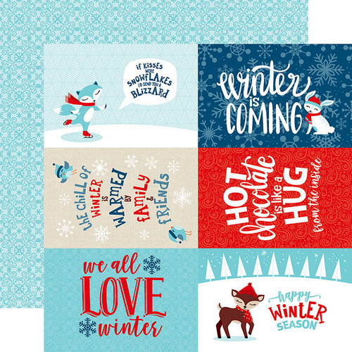 Echo Park - Celebrate Winter Collection - 12 x 12 Double Sided Paper - 4 x 6 Journaling Cards
