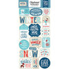 Echo Park - Celebrate Winter Collection - Chipboard Stickers - Phrases