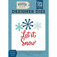 Echo Park - Celebrate Winter Collection - Designer Dies - Let it Snow Snowflakes