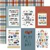 Echo Park - Dream Big Little Boy Collection - 12 x 12 Double Sided Paper - 4 x 6 Journaling Cards