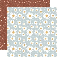 Echo Park - Dream Big Little Girl Collection - 12 x 12 Double Sided Paper - Daisy Dreams