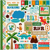 Echo Park - Dino Friends Collection - 12 x 12 Cardstock Stickers - Elements