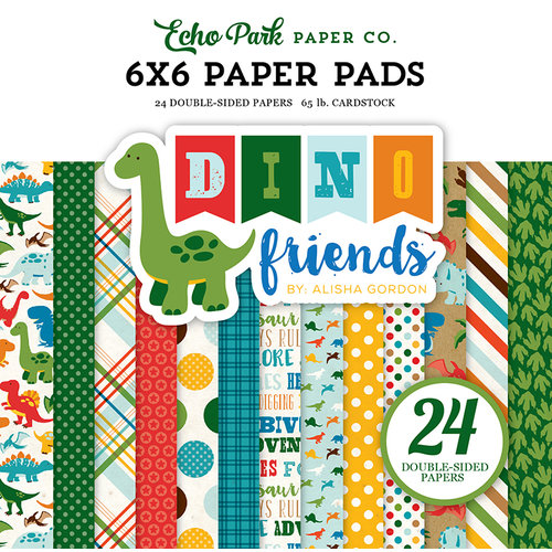 Echo Park - Dino Friends Collection - 6 x 6 Paper Pad