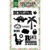 Echo Park - Dino Friends Collection - Clear Acrylic Stamps - Explore Dinosaur