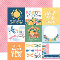 Echo Park - Dragonfly Collection - 12 x 12 Double Sided Paper - 4 x 4 Journaling Cards