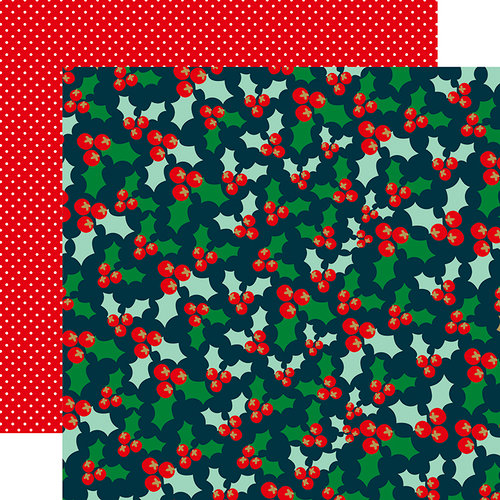 Echo Park - Deck the Halls Collection - Christmas - 12 x 12 Double Sided Paper with Foil Accents - Holly Jubilee