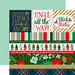 Echo Park - Deck the Halls Collection - Christmas - 12 x 12 Double Sided Paper with Foil Accents - Border Strips