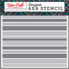 Echo Park - Deck the Halls Collection - Christmas - 6 x 6 Stencil - Festive Stripe