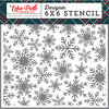 Echo Park - Deck the Halls Collection - Christmas - 6 x 6 Stencil - Frosted Snowflake