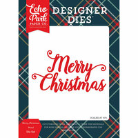 Echo Park - Deck the Halls Collection - Christmas - Designer Dies - Merry Christmas Word
