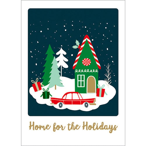 Echo Park - Deck the Halls Collection - Christmas - Art Print - 5 x 7 - Home for the Holidays