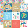 Echo Park - Dive Into Summer Collection - 12 x 12 Double Sided Paper - 4 x 4 Journaling Cards