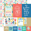 Echo Park - Dive Into Summer Collection - 12 x 12 Double Sided Paper - Multi Journaling Cards