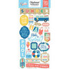 Echo Park - Dive Into Summer Collection - Chipboard Stickers - Phrases