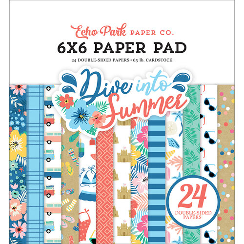 Echo Park - Dive Into Summer Collection - 6 x 6 Paper Pad