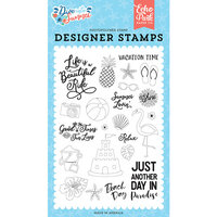 Echo Park - Dive Into Summer Collection - Clear Photopolymer Stamps - Paradise