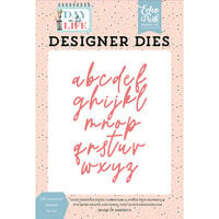 Echo Park - Day In The Life Collection - Designer Dies - Ellie Lowercase Alphabet