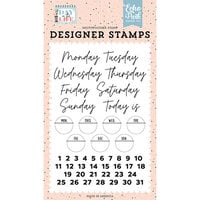 Echo Park - Day In The Life Collection - Clear Photopolymer Stamps - Days of the Week