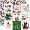 Echo Park - Down on the Farm Collection - 12 x 12 Double Sided Paper - 4 x 4 Journaling Cards