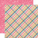 Echo Park - Summer Dreams Collection - 12 x 12 Double Sided Paper - Summer Lovin Plaid