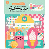 Echo Park - Summer Dreams Collection - Ephemera - Frames and Tags