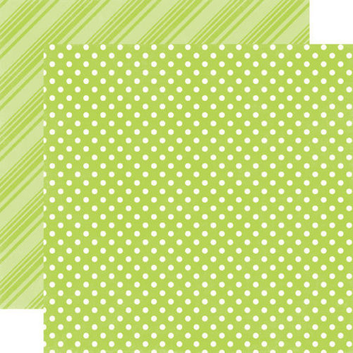 Echo Park - Dots and Stripes Collection - Spring - 12 x 12 Double Sided Paper - Mint