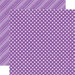 Echo Park - Dots and Stripes Collection - Spring - 12 x 12 Double Sided Paper - Grape