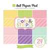 Echo Park - Dots and Stripes Collection - Spring - 8 x 8 Paper Pad