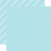Echo Park - Dots and Stripes Collection - Summer - 12 x 12 Double Sided Paper - Sky