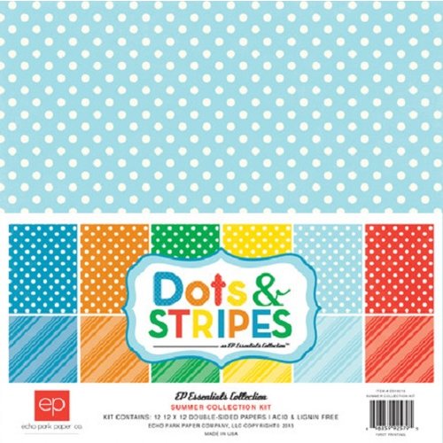 Echo Park - Dots and Stripes Collection - Summer - 12 x 12 Collection Kit