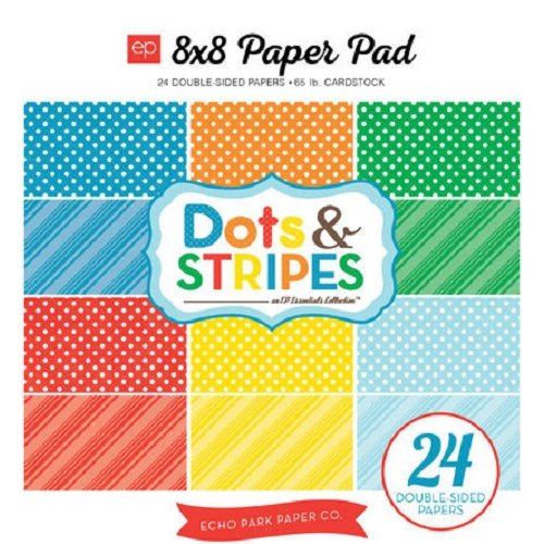 Echo Park - Dots and Stripes Collection - Summer - 8 x 8 Paper Pad