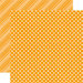 Echo Park - Dots and Stripes Collection - Brights - 12 x 12 Double Sided Paper - Tangerine