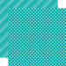 Echo Park - Dots and Stripes Collection - Brights - 12 x 12 Double Sided Paper - Aqua