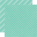 Echo Park - Dots and Stripes Collection - Brights - 12 x 12 Double Sided Paper - Teal