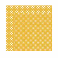 Echo Park - Dots and Stripes Collection - Fall - 12 x 12 Double Sided Paper - Mustard