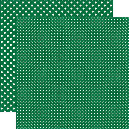Echo Park - Dots and Stripes Collection - Christmas - 12 x 12 Double Sided Paper - Ivy