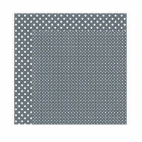 Echo Park - Dots and Stripes Collection - Winter - 12 x 12 Double Sided Paper - Charcoal
