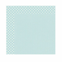 Echo Park - Dots and Stripes Collection - Winter - 12 x 12 Double Sided Paper - Powder Blue