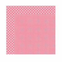 Echo Park - Dots and Stripes Collection - Valentine - 12 x 12 Double Sided Paper - Rosebud